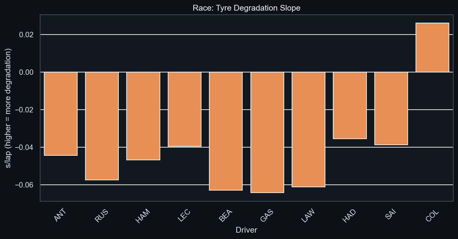 Race Tyre Degradation